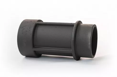 труба дымоходная стартовая чугунная l 250 mm d 115 mm крашенная  картинка анонса te-plo.ru