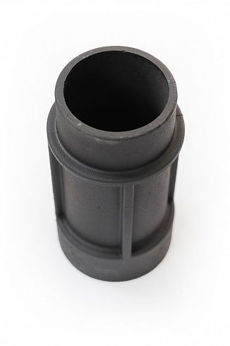 труба дымоходная стартовая чугунная l 250 mm d 115 mm крашенная  картинка анонса te-plo.ru