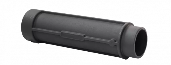 труба дымоходная стартовая чугунная  l 500 mm (d130) mm крашенная картинка анонса te-plo.ru