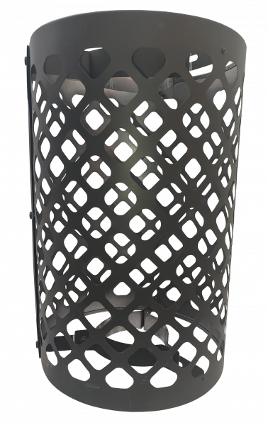 сетка для камней l500 сдк 430-0,5 d300 (ral черная термостойкая эмаль) картинка анонса te-plo.ru